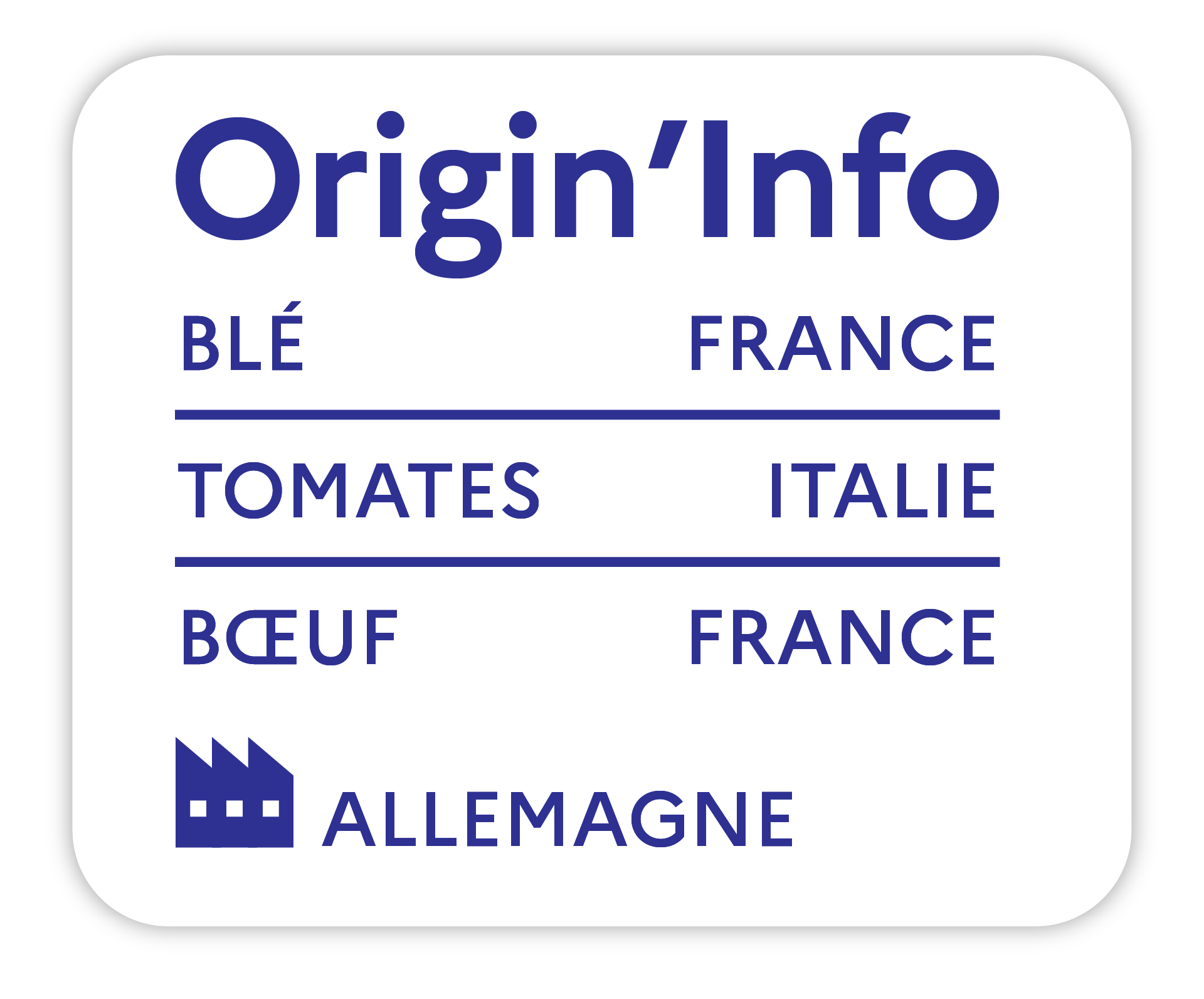  Sous quelles formes le logo Origin’Info se présente-t-il ?